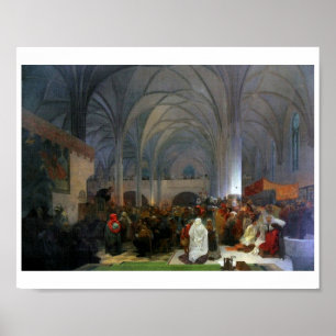 #8 Master Jan Hus Preaching at Bethlehem Chapel Poster