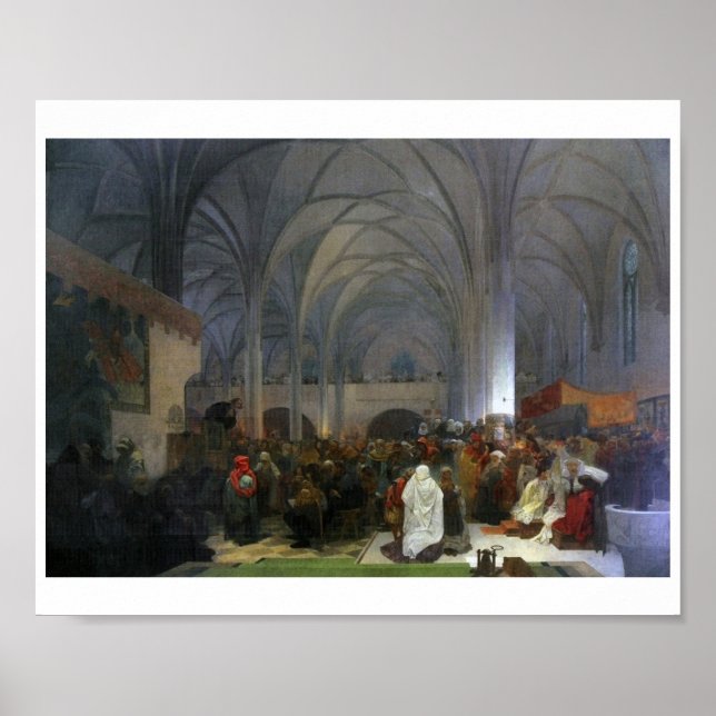 #8 Master Jan Hus Preaching at Bethlehem Chapel Poster (Framsidan)