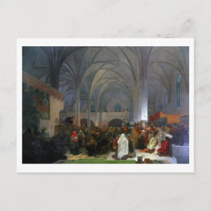 #8 Master Jan Hus Preaching at Bethlehem Chapel Vykort