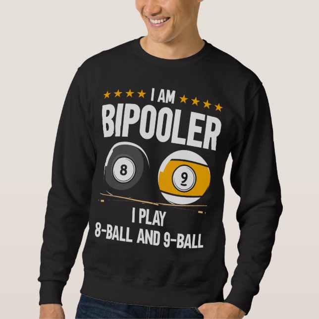 8 miljarder Boll och 9 miljarder Boll Humor Lång Ärmad Tröja (Framsida)