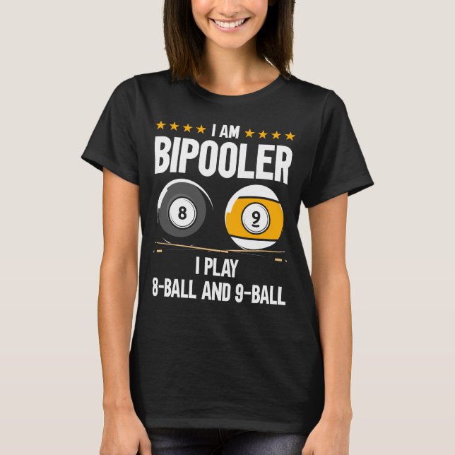 8 miljarder Boll och 9 miljarder Boll Humor T Shirt (Framsida)