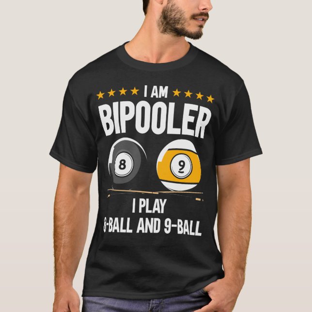 8 miljarder Boll och 9 miljarder Boll Humor T Shirt (Framsida)