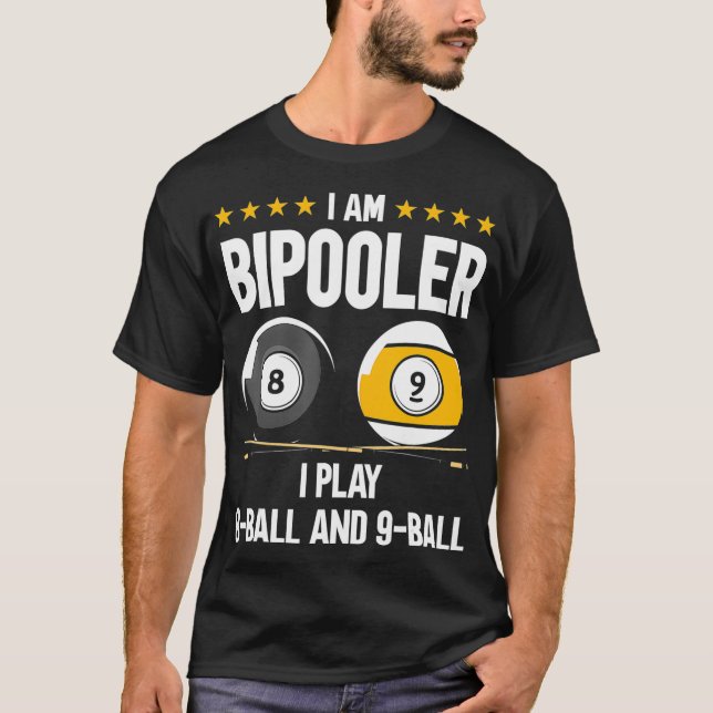 8 miljarder Boll och 9 miljarder Boll Humor T Shirt (Framsida)