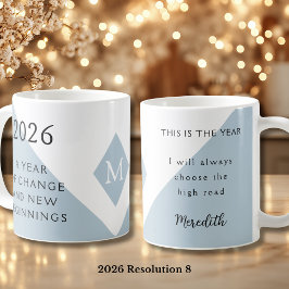 8. Nyårsresolution för 2026 År för förändring Kaffemugg