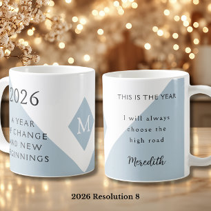 8. Nyårsresolution för 2026 År för förändring Kaffemugg