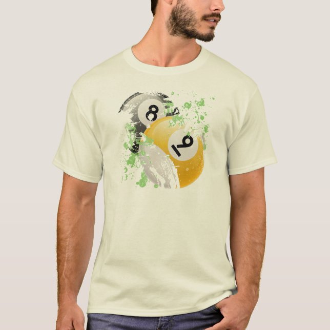 8 OCH 9 BILLIARDBOLLAR T-SHIRT (Framsida)