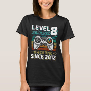 8 Olåst Fantastisk 2012-videospel 8:e födelsedagen T Shirt