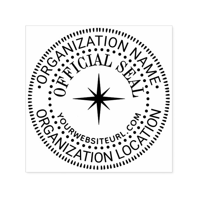 8 P Stjärna Generisk Anpassad Officiell Stämpel Na (Design)