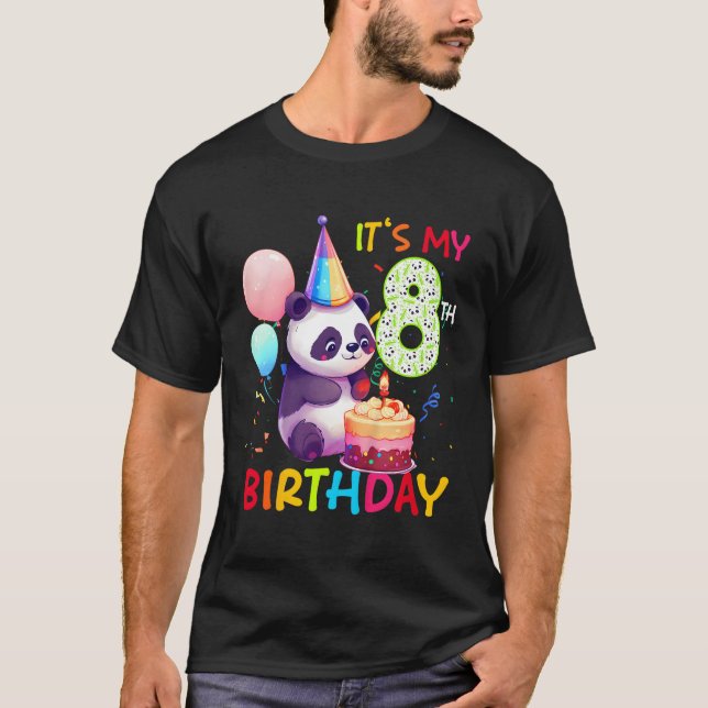 8 Panda 8th Panda T Shirt (Framsida)