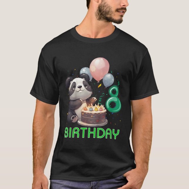 8 Panda 8th Panda T Shirt (Framsida)