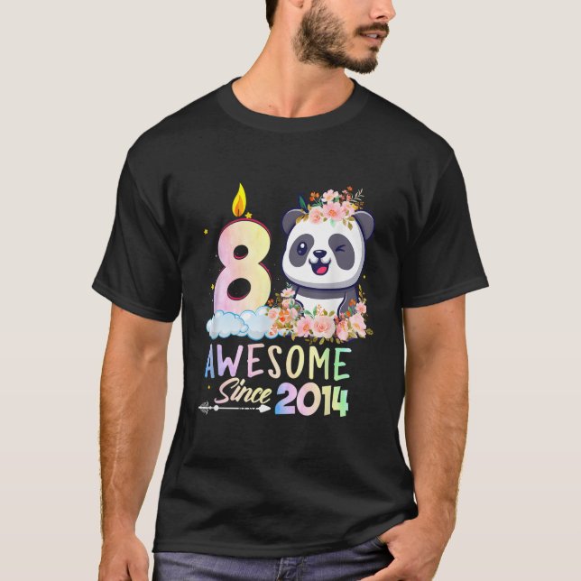 8 Panda Unicorn Fantastisk sedan 2014 T Shirt (Framsida)
