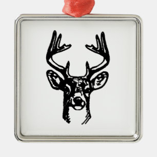 8 peka hjort för bockvitsvanen julgransprydnad metall