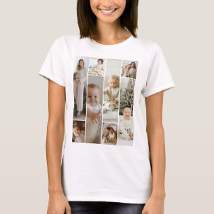8 personlig för fotokollage-mall t shirt