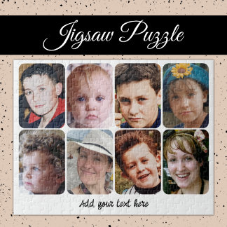 8 photo collage add text pussel