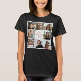 8 Photo Collage Best Grandma Aldrit T-Shirt