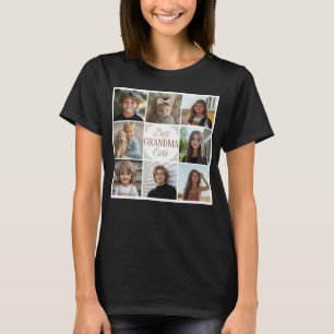 8 Photo Collage Best Grandma Aldrit T-Shirt