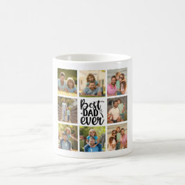 8 Photo Collage Best Pappa någonsin Kaffemugg