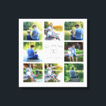 8 Photo Collage Pappa Far Keepsaké Canvastryck<br><div class="desc">8-familjens fotokollage håller kanvastrycket för far. Texten säger: "Vi kärlek dig Pappa. Anpassa med ditt namn eller namn.</div>