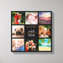 8 Photo Collage Personlig Coola Toppen Mamma Canvastryck