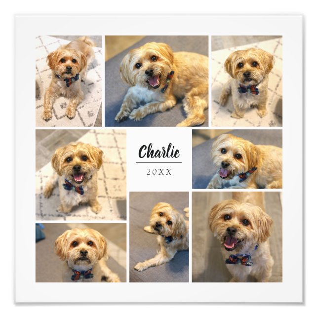 8 Photo Collage Personlig Photo Print Fototryck (Framsidan)