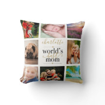 8 Photo Collage Personlig Worlds Best Mamma