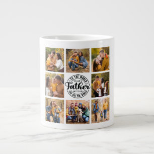 8 Photo Collage Tillfällen World's Best Far Jumbo Mugg