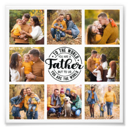 8 Photo Collage World's Best Pappa Photo EnUtvidgn Fototryck