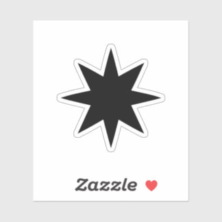 8-punktsstjärna klistermärken