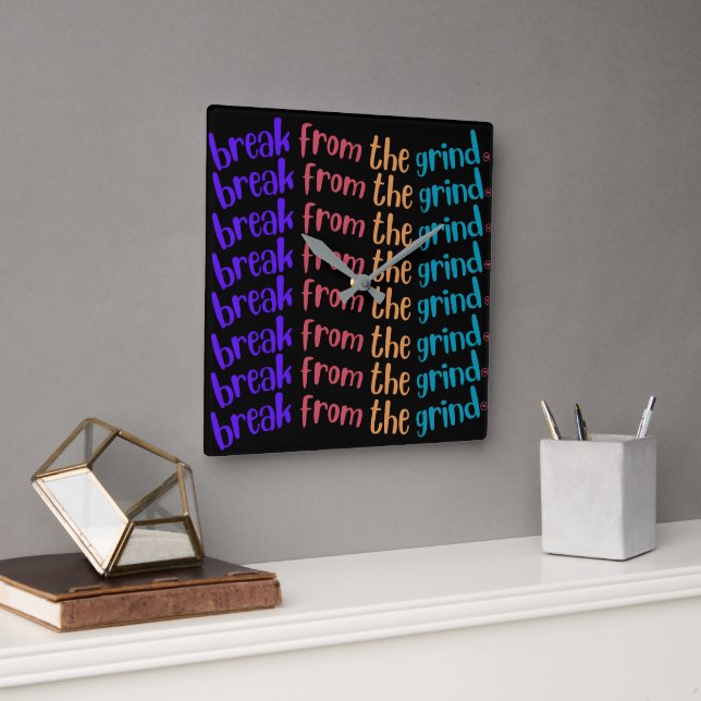 8-radens FTG-klocka Fyrkantig Klocka (Kontor)