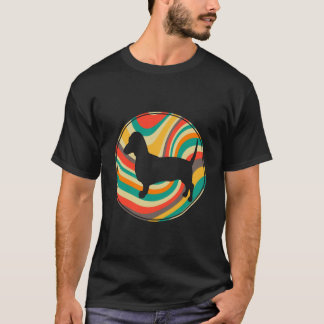8 Retro Vintage Dachshund Hundras T Shirt