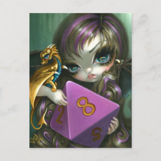 "8 Sied Dice Fairy" vykort