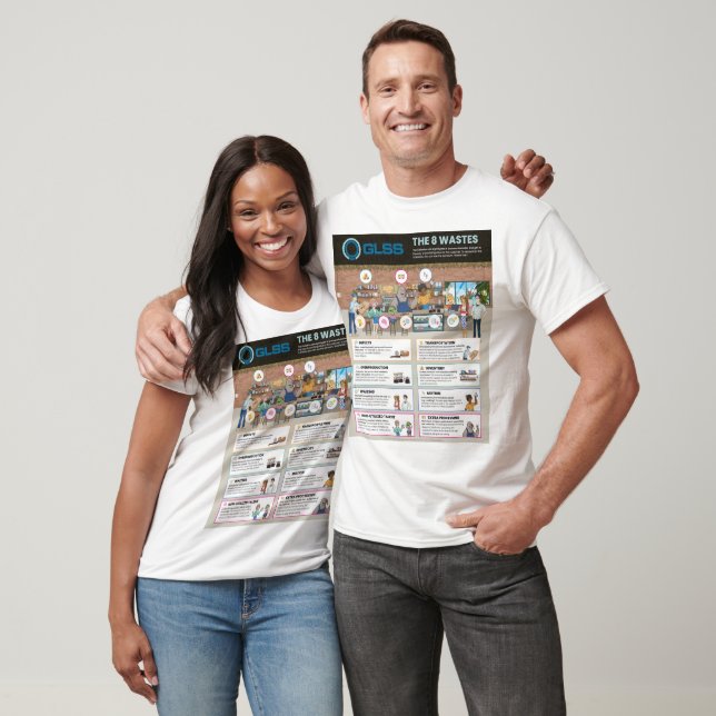 8 Slöserier Infographic T Shirt (Unisex)