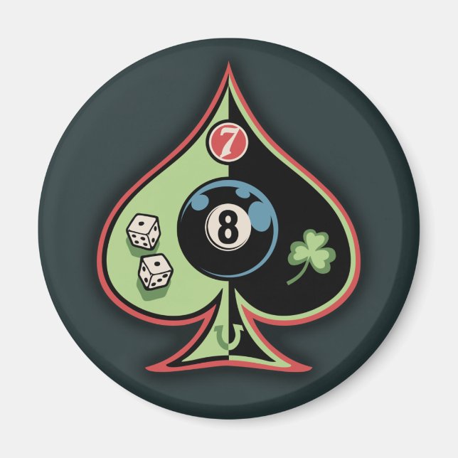 8 Spades Magnet (Framsidan)