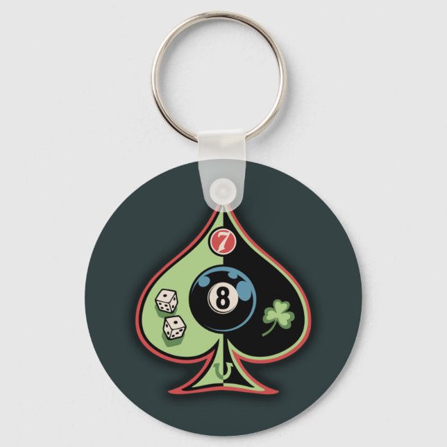 8 Spades Nyckelring (Framsida)