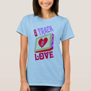 8 spåra kärlek t shirt