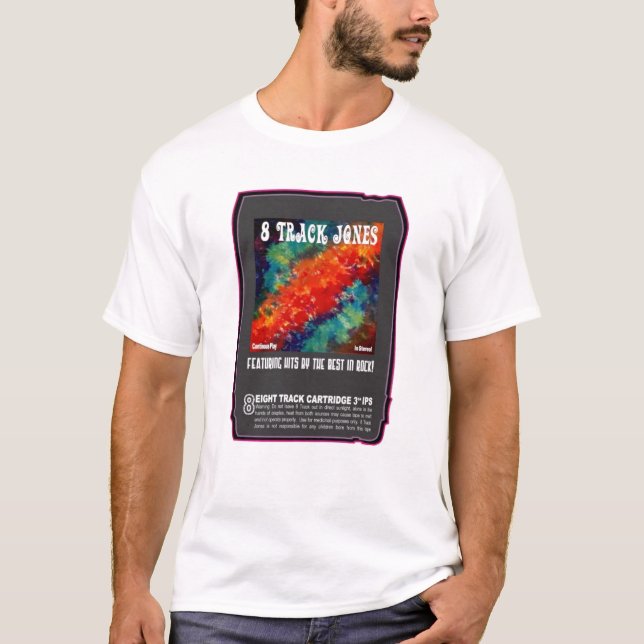 8 spåra tejpar design av J. Errickson Tee Shirt (Framsida)