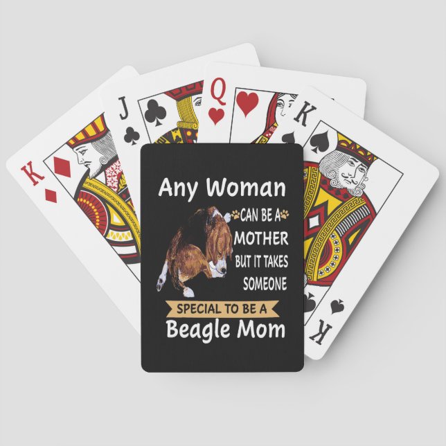 8 Speciellt att vara en beagle Mamma Casinokort (Baksidan)