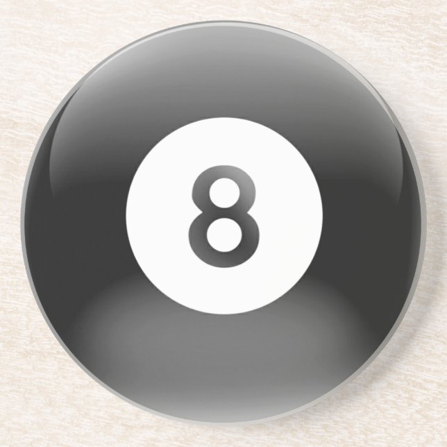 8 Svarta Boll-miljarder Underlägg (Framsidan)