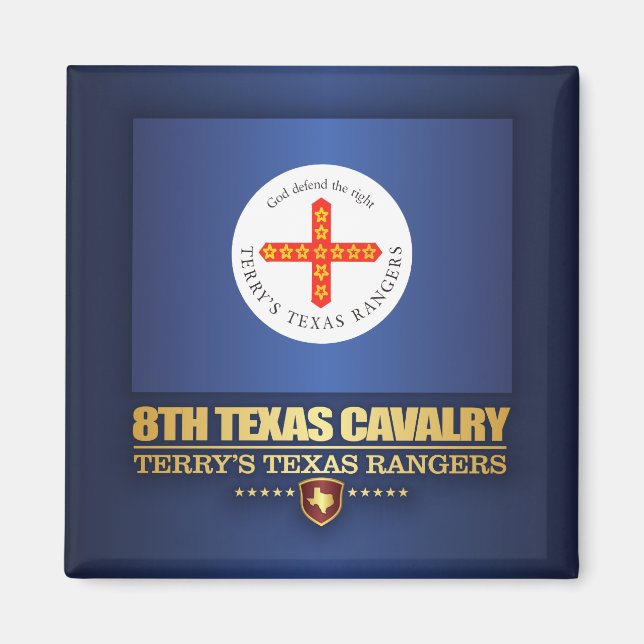 8 Texas Cavalry Magnet (Framsidan)