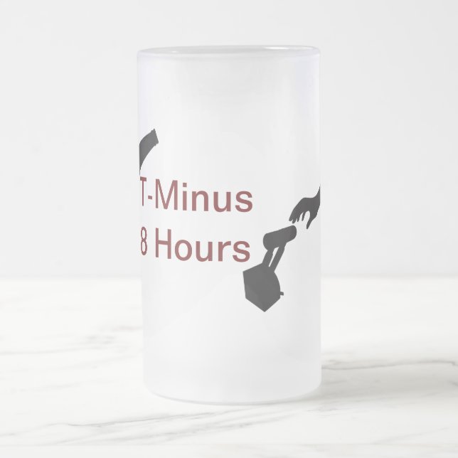 8 timmar flaska som ska strypas frostat ölglas (Center)