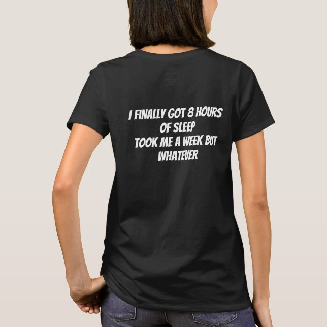 8 timmar  t shirt (Baksida)