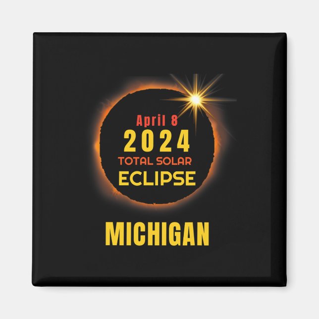 8 Totalt 2024 Solära Eclipse 2024 040824 Magnet (Framsidan)