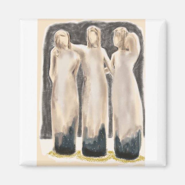 8-tre-systrar magnet (Framsidan)