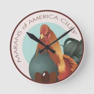 8-tums MOAC-Logotypens väggklocka