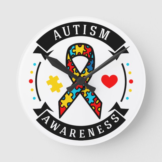 8-tums rund akrylväggsklocka klocka (Framsida)