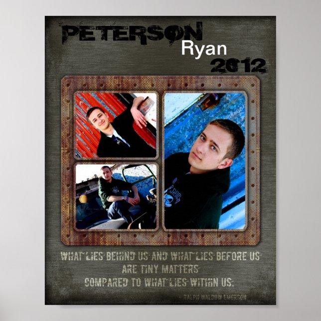 8-tums x10-tums 3-färgad stadsbladserver för SENIO Poster (Framsidan)