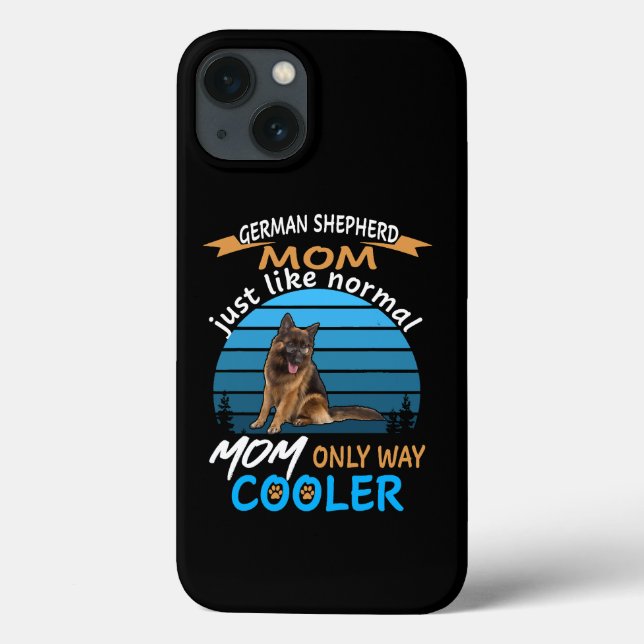 8 Tyska Shepherd Mamma precis som Normal Mamma End (Baksida)