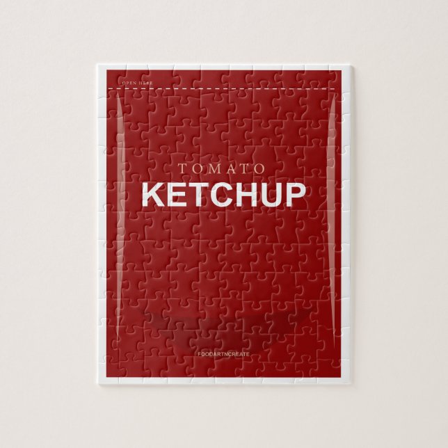8" x10" Ketchup Packet Puzzle Pussel (Vertikal)