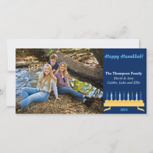 8" x4" Hanukkah Photocard Julkort