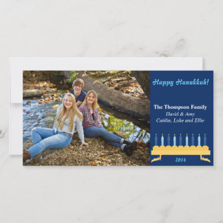 8" x4" Hanukkah Photocard Julkort